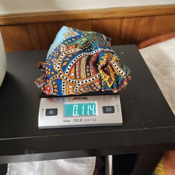 Uncle Frank Anthro boho Y2K style aqua blue maxi dress size small - Picture 8 of 8